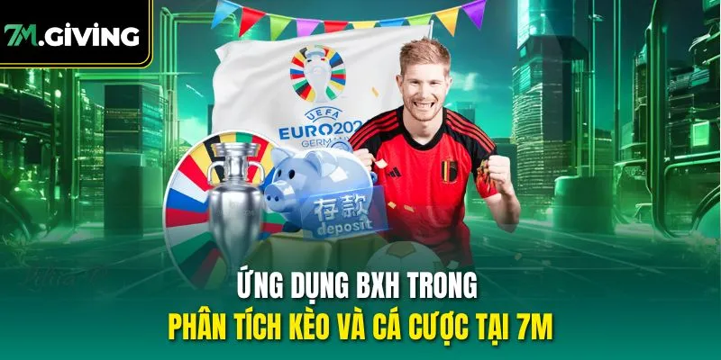 Ứng dụng BXH trong phân tích kèo và cá cược tại 7M